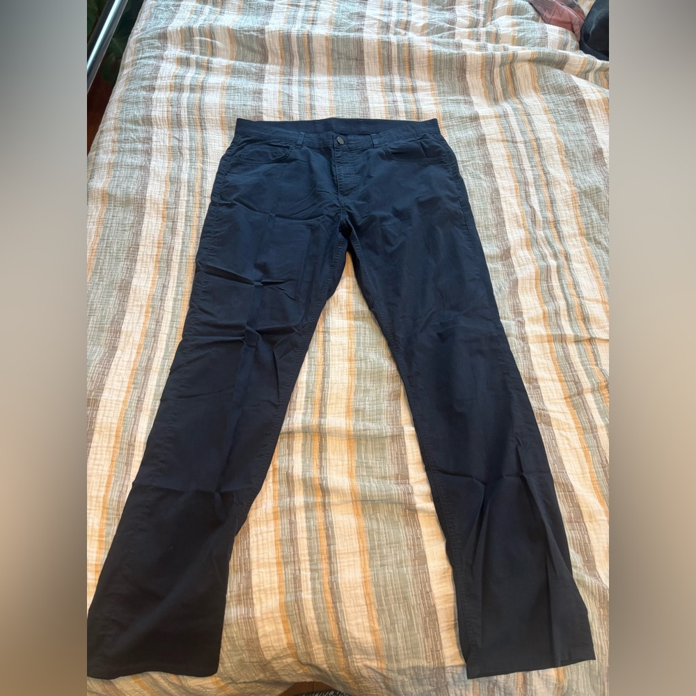 Faherty Boardwalk Chino Navy Men’s 35 Organic Cotton Stretch